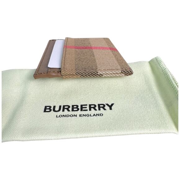 NWT Burberry Card Case Holder in Grainy/House Check - Picture 3 of 9